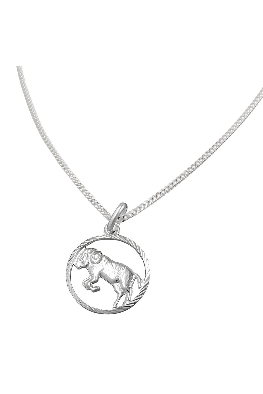 SET ZODIAC ARIES + CHAIN SILVER 925