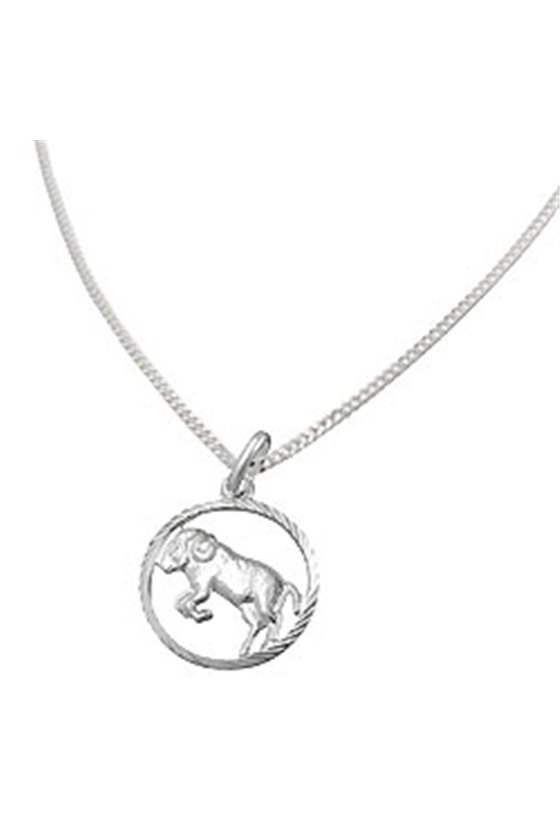 SET ZODIAC ARIES + CHAIN SILVER 925
