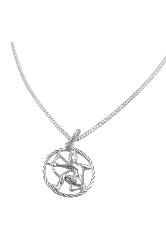 SET ZODIAC SAGITTARIUS+CHAIN SILVER 925