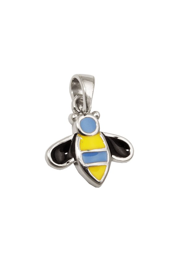 PENDANT BEE MULTI-COLORED SILVER 925