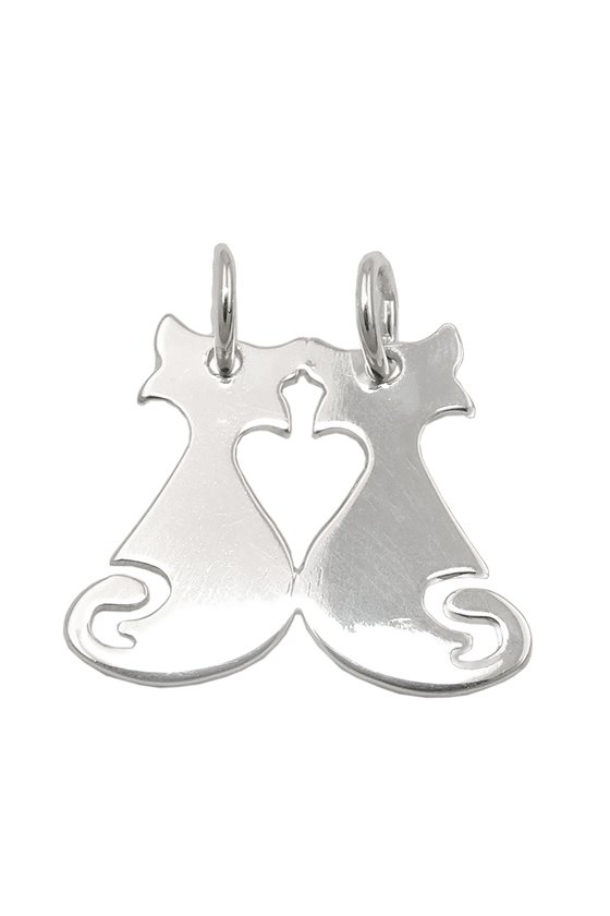 FRIENDSHIP PENDANT CAT/CAT SILVER 925