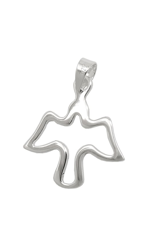 PENDANT STYLIZED DOVE SILVER 925
