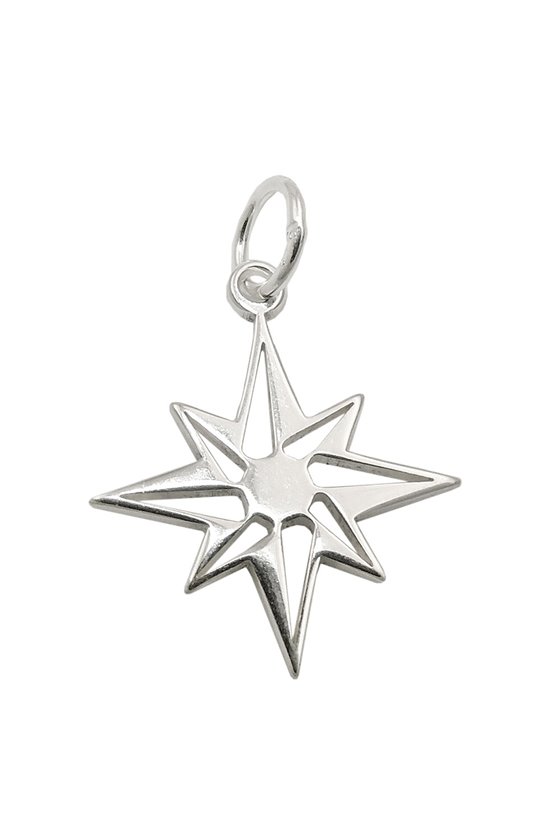 PENDANT STAR COMPASS WINDROSE SILVER 925