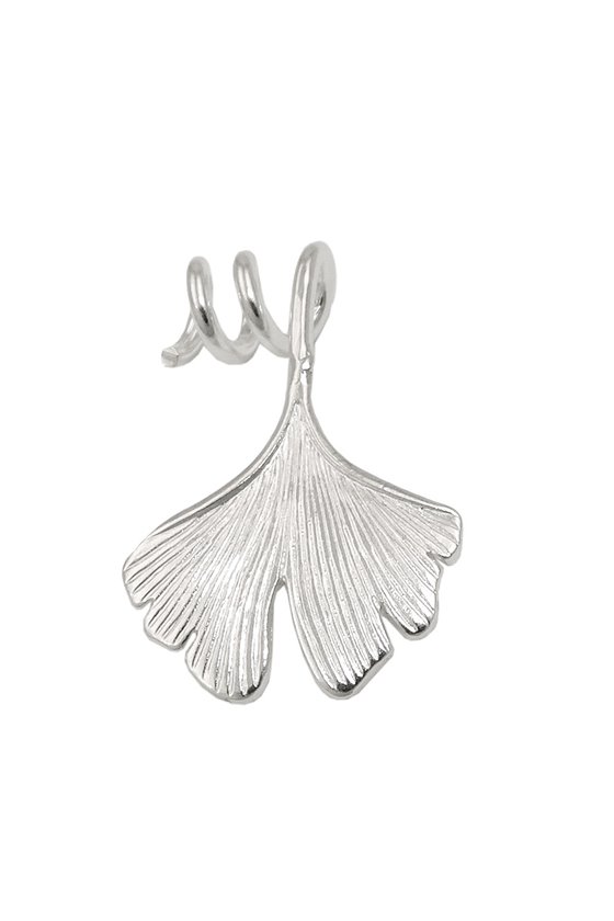 PENDANT GINKGO LEAF SPIRAL SILVER 925