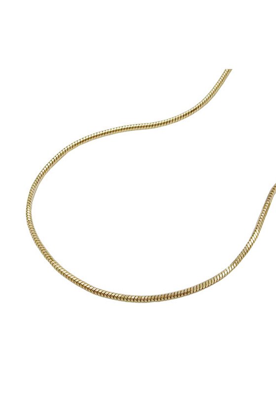 CHAIN SNAKE 5-EDGE 42CM 9K GOLD