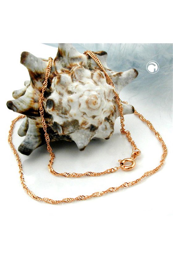 NECKLACE SINGAPORE 50CM 14K REDGOLD