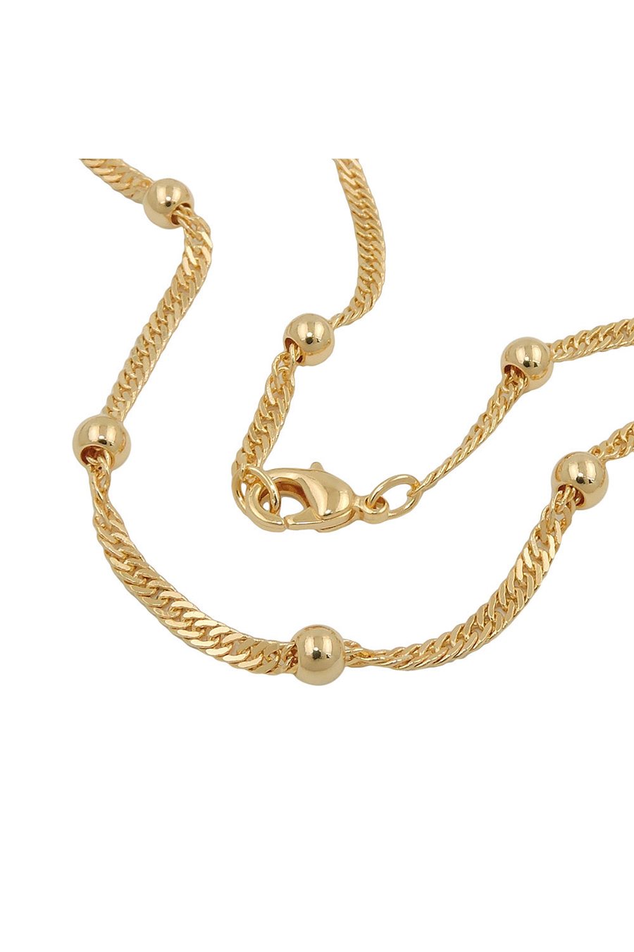 BRACELET SINGAPORE CHAIN GOLD PLATED