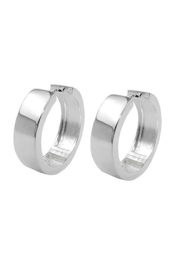 HOOP EARRINGS 19,5X6MM SILVER 925