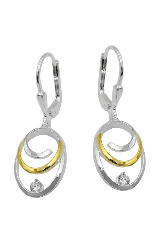 LEVERBACK EARRINGS ZIRCONIA SILVER 925