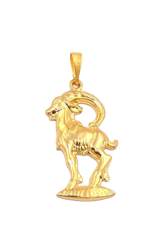 ZODIAC PENDANT CAPRICORN GOLD PLATED