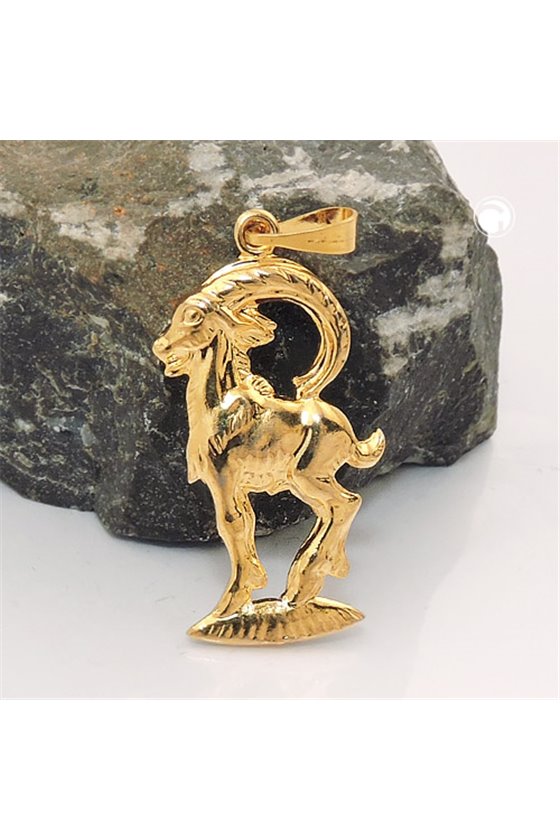 ZODIAC PENDANT CAPRICORN GOLD PLATED