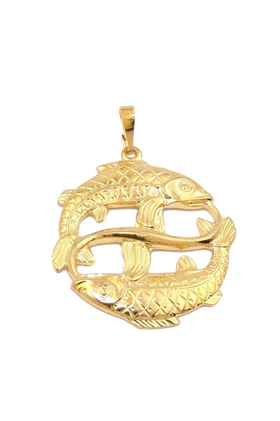 ZODIAC PENDANT PISCES GOLD PLATED