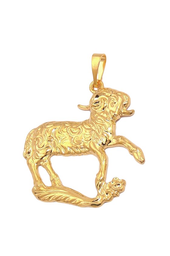 ZODIAC PENDANT ARIES GOLD PLATED
