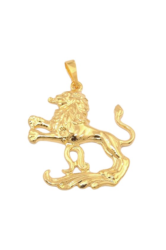 ZODIAC PENDANT LION GOLD PLATED