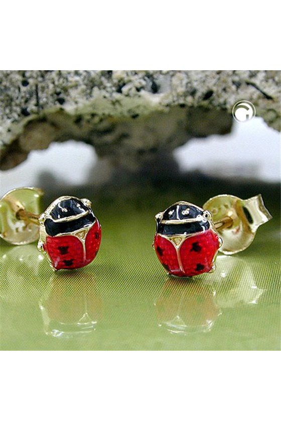 EARRINGS LADYBIRD 8K GOLD