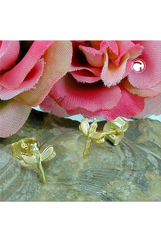 EARRINGS DRAGONFLY 8K GOLD