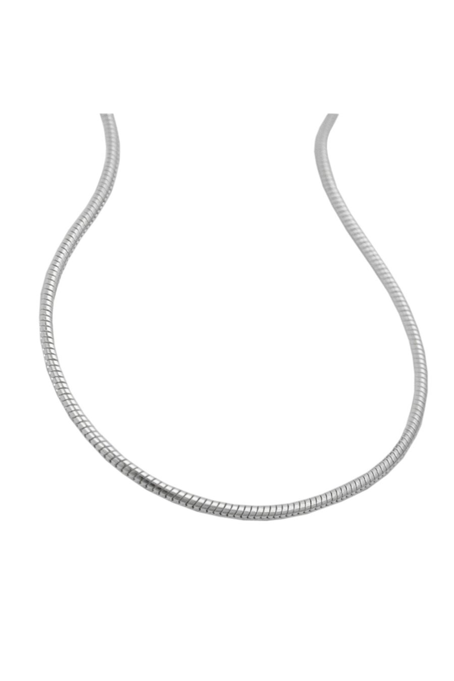 NECKLACE ROUND SNAKE CHAIN SILVER 925