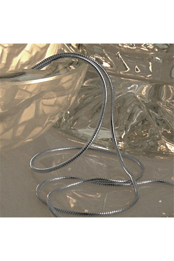NECKLACE ROUND SNAKE CHAIN SILVER 925