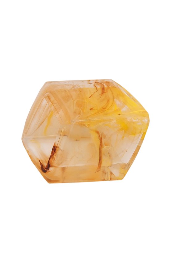 SCARF BEAD HEXAGON BEIGE