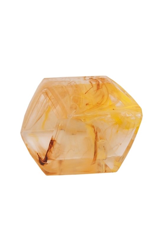 SCARF BEAD HEXAGON BEIGE