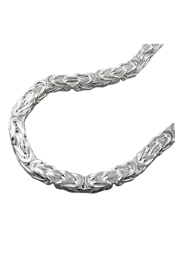 BYZANTINE CHAIN 5MM 80CM SILVER 925