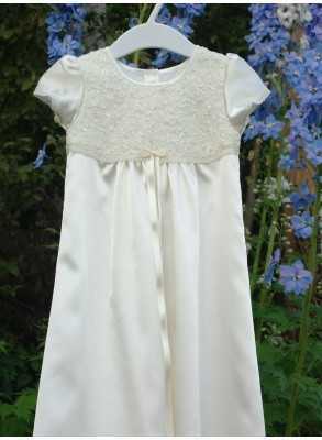 Cute Christening gown with lace top