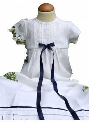 Christening gown Navy details from Grace of Sweden