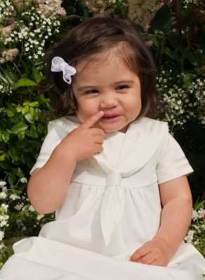 Off white Christening gown for chick girls
