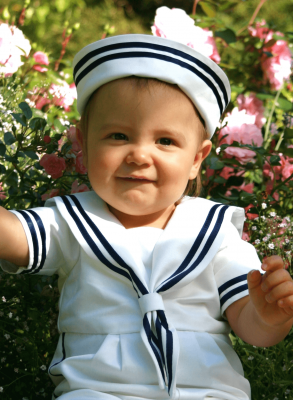 Christening bonnet / Sailorhat for our Sailorsuit - Grace of Sweden