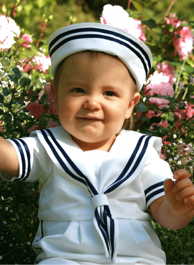 Christening bonnet / Sailorhat for our Sailorsuit - Grace of Sweden