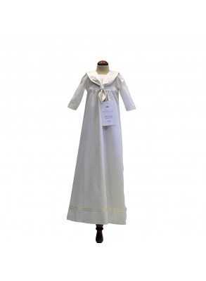Off white Christening gown in sailor look 