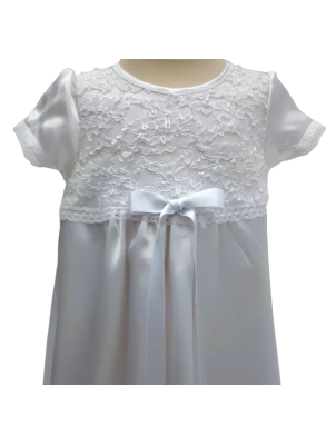 Christening gown from Grace of Sweden in white satin