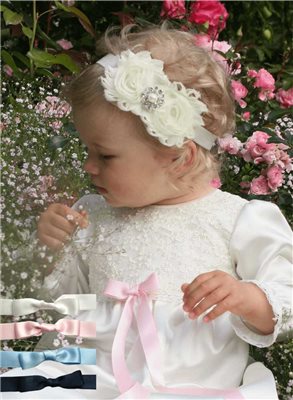 Christening gown with short sleeve Grace of Sweden