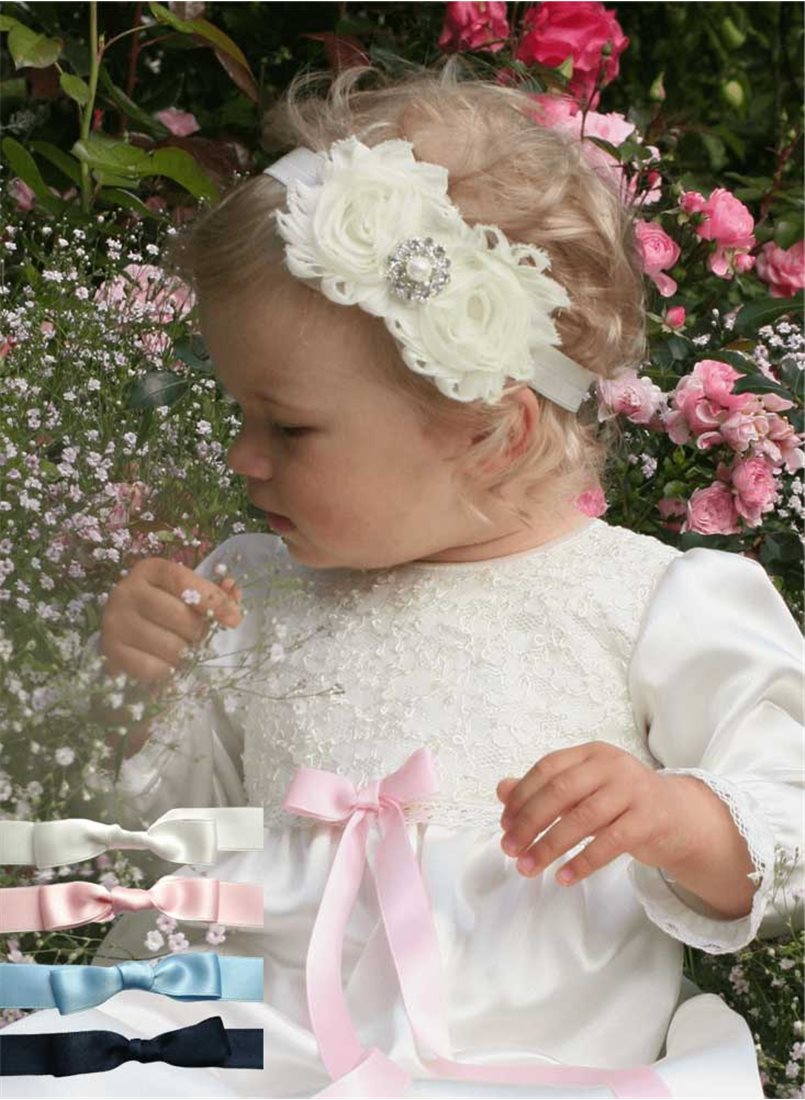 Christening gown with short sleeve Grace of Sweden