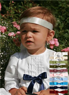 Christening gown - Grace of Sweden - In white cotton satin