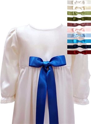 Baptism gown with blue bow, Grace of Sweden, Pr.la